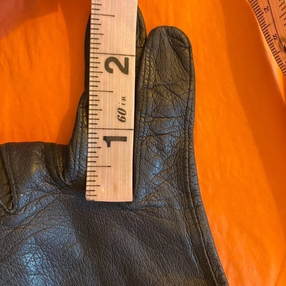 Aris vintage Brown Kid Leather dress gloves size 7